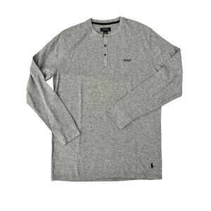 POLO Ralph Lauren Sleepwear Men Long Sleeve Waffle-Knit Large